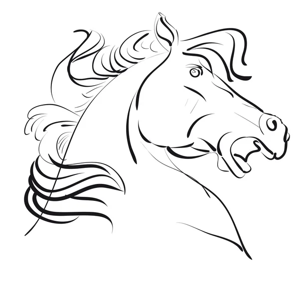 Ilustración de caballo — Vector de stock