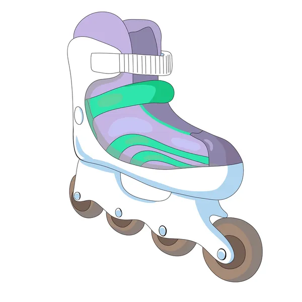 Ilustração vetorial de patins. — Vetor de Stock