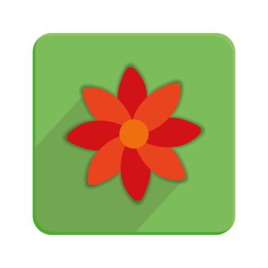 şık renkli çiçek simge yeşil düğme Tarih 