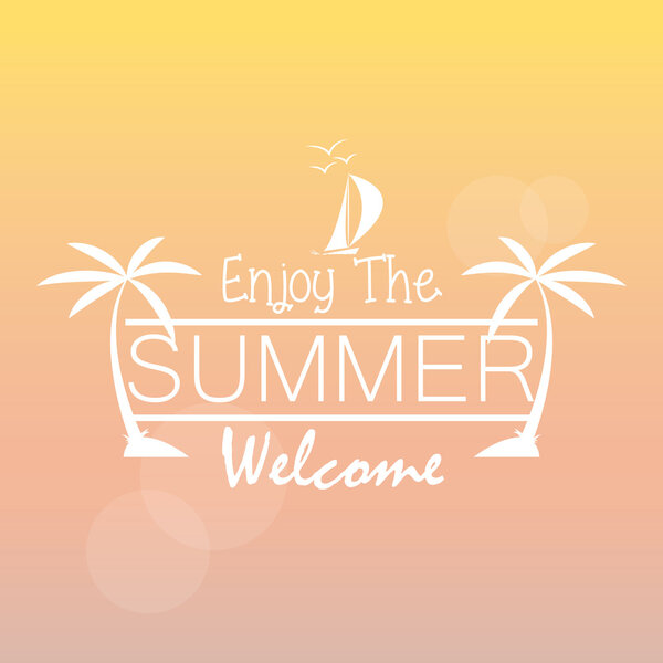 Vector Summer Card With Space For Text