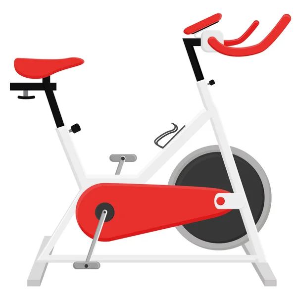 Bicicleta Excercise Ilustração Isolado em fundo branco — Vetor de Stock