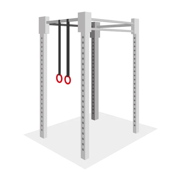 Gymnastik element illustration isolerade på vit bakgrund — Stock vektor