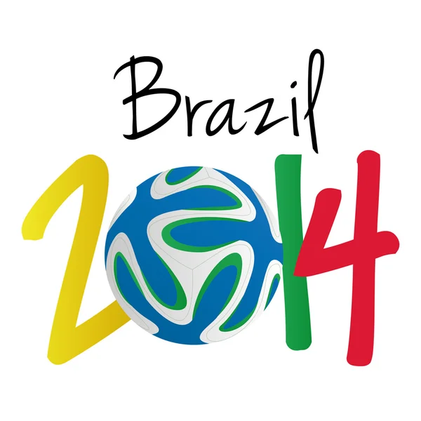 Brezilya 2014 düzenlenebilir için futbol illüstrasyon