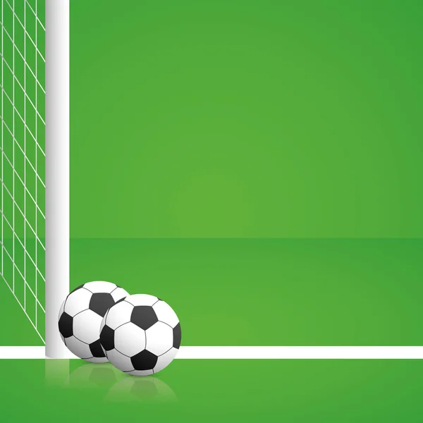 Illustration de football avec des éléments modifiables isolés — Image vectorielle