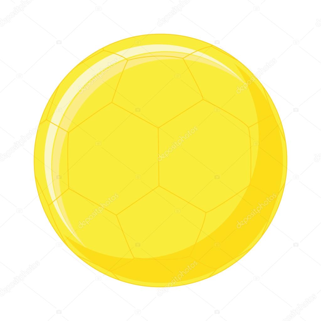 Yellow Ball Isolated On White Background
