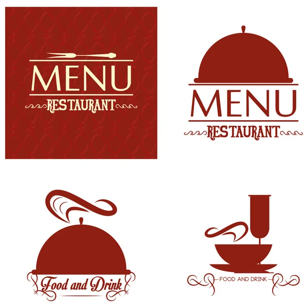 Restaurant menu kaart ontwerpsjabloon bewerkbare — Stockvector