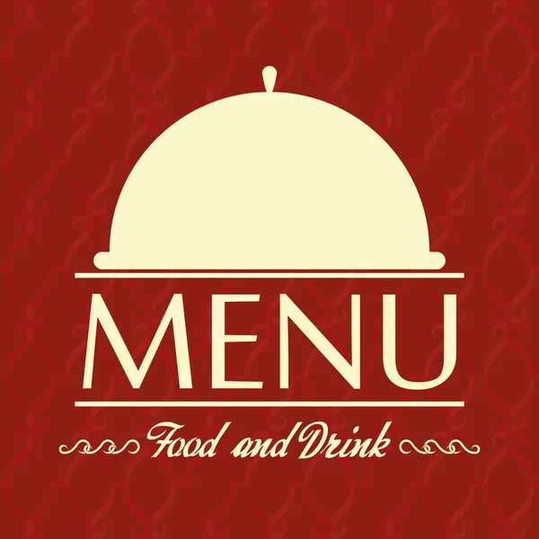 Modèle de carte de menu restaurant modifiable — Image vectorielle