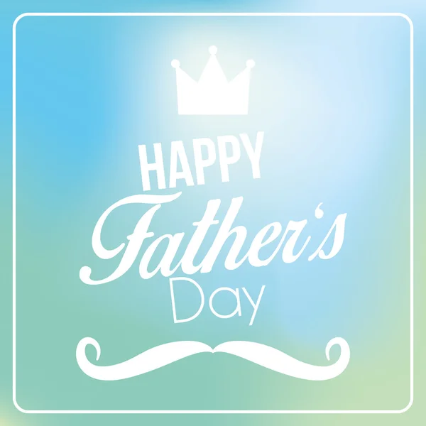 Vector Happy Father's Day Template Card Background — Stock Vector