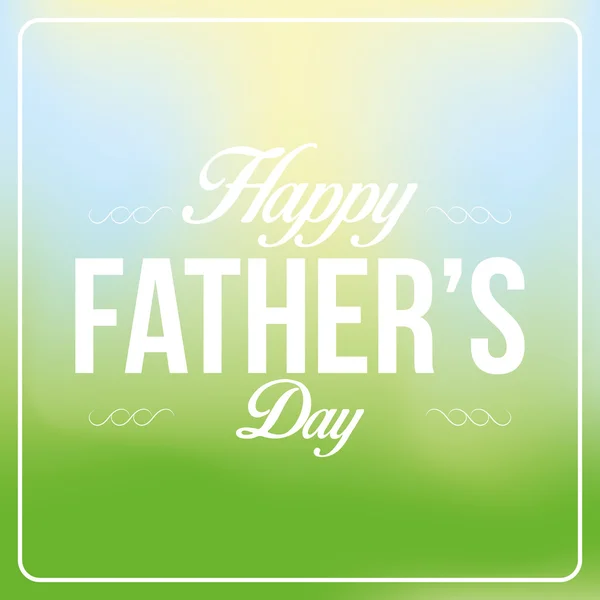 Vector Happy Father's Day Template Card Background — Stock Vector