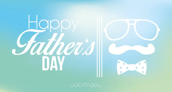 Vector Happy Father's Day Template Card Background — Stock Vector