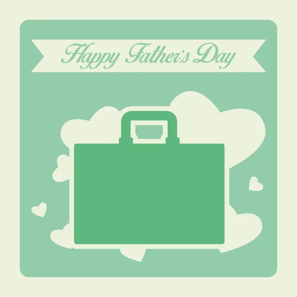 Vector Happy Father's Day Template Card Background — Stock Vector