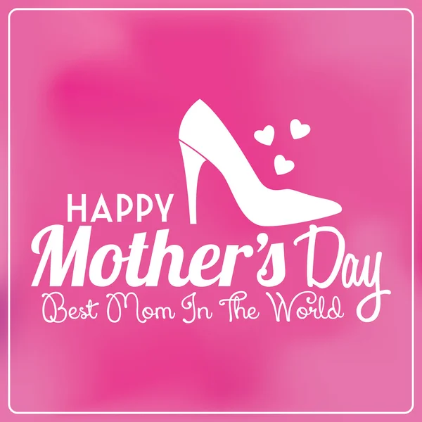 Happy Mother's Day Template Fond de la carte — Image vectorielle