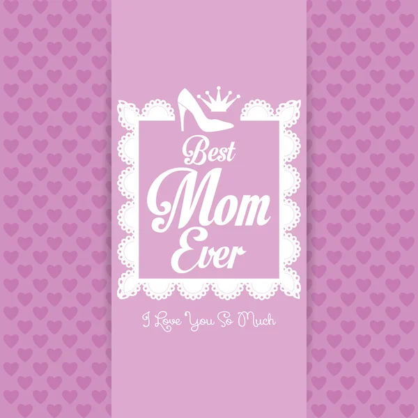 Happy Mothers's Day Template Card Background — Stock Vector