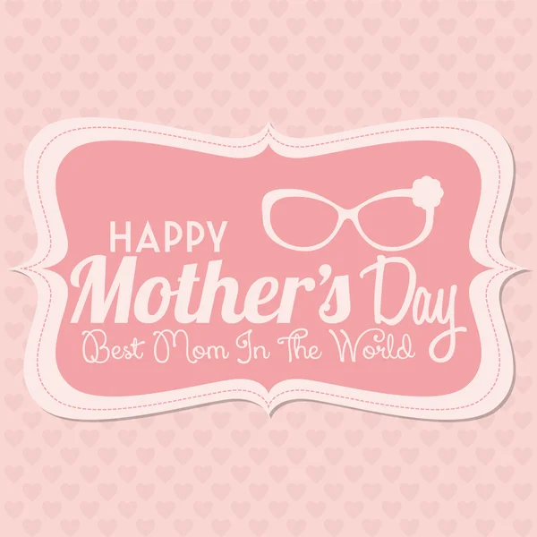 Happy Mother's Day Template Fond de la carte — Image vectorielle