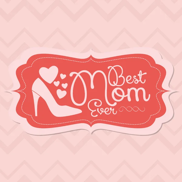 Happy Mothers's Day Template Card Background — Stock Vector