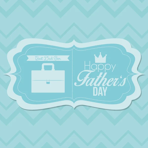 Happy Father's Day Template Card Background — Stock Vector