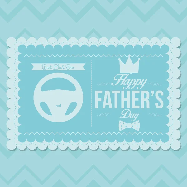 Happy Father's Day Template Card Background — Stock Vector