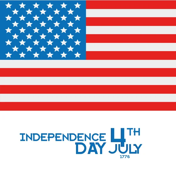 American Independence Day Background Template Editable — Stock Vector