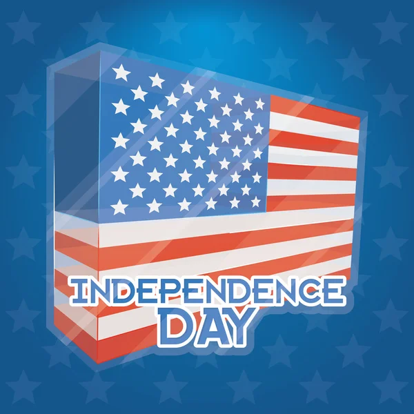 American Independence Day Background Editable — Stock Vector