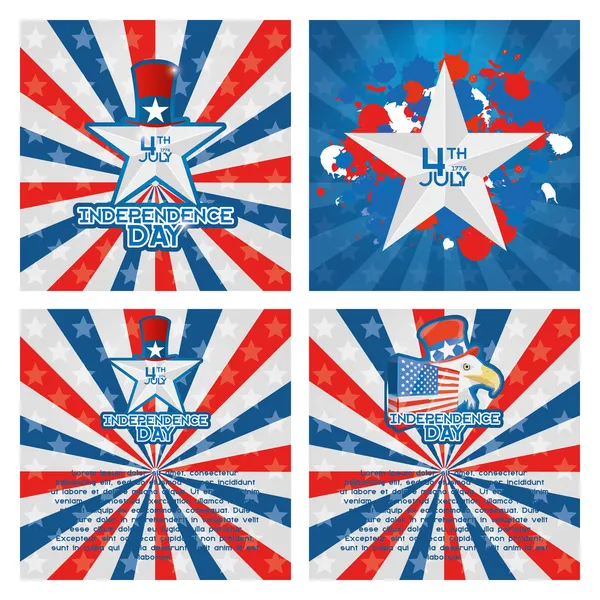 Antécédents vectoriels de fête de l'indépendance américaine — Image vectorielle