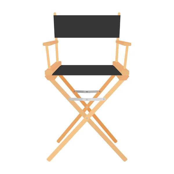 孤立的白色背景上的导演椅图标 — 图库矢量图片