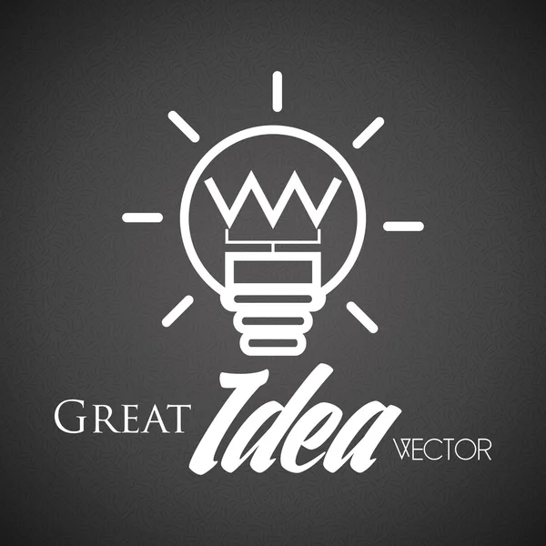 Abstract Bulb Icon Isolated On Background — Stock Vector