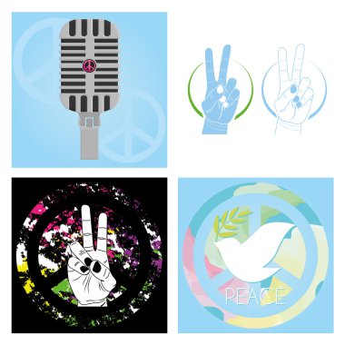 Barış kümesi simgeleri arka plan ile ilgili.