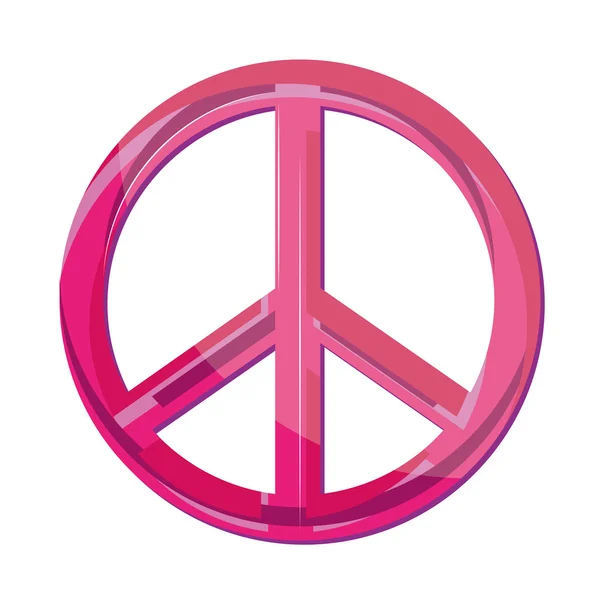 Abstract Peace Icon Isolated On Background — Stock Vector