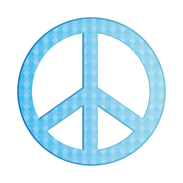 Abstract Peace Icon Isolated On Background — Stock Vector