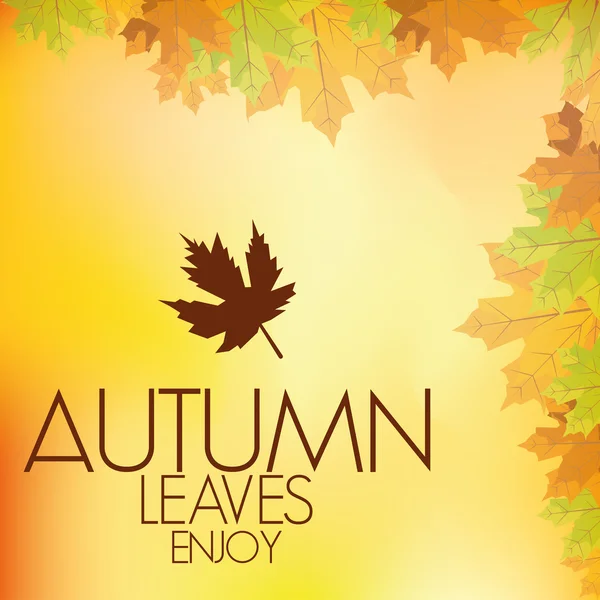 Abstrakt hösten bakgrund mönster mall — Stock vektor