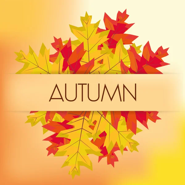 Abstrakt hösten bakgrund mönster mall — Stock vektor