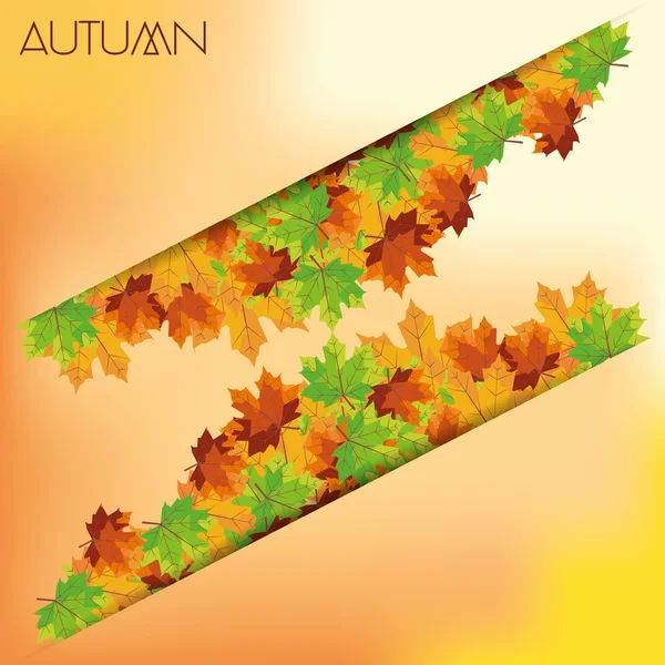Plantilla de patrón de fondo de otoño abstracto — Vector de stock