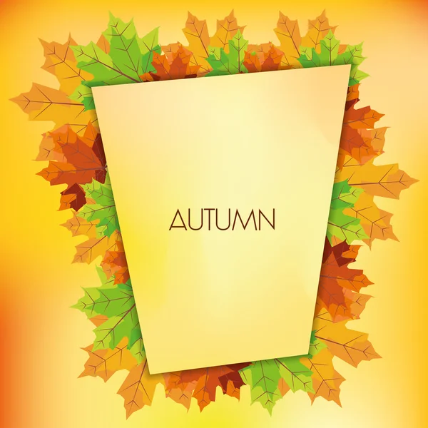 Abstract Autumn Background Pattern Template — Stock Vector