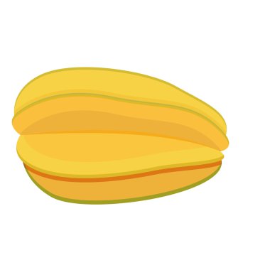 Beyaz arka plan üzerinde izole şık starfruit