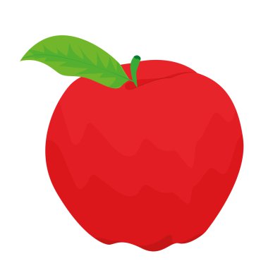 Beyaz arka plan üzerinde izole şık apple