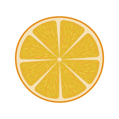 şık turuncu beyaz zemin üzerine izole