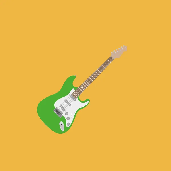 Abstract Colorful Electric Guitar Isolated On Color Background — Stock Vector