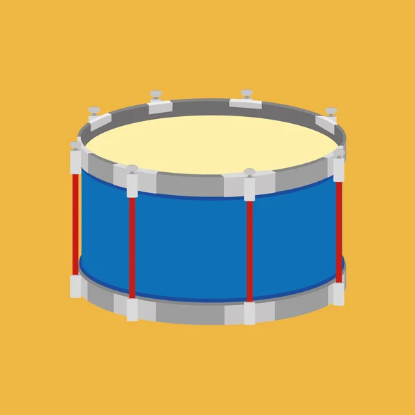 Abstract colorat tambur izolat pe fundal de culoare — Vector de stoc