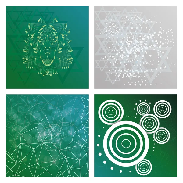 Set Of Modern Abstract Background Templates — Stock Vector