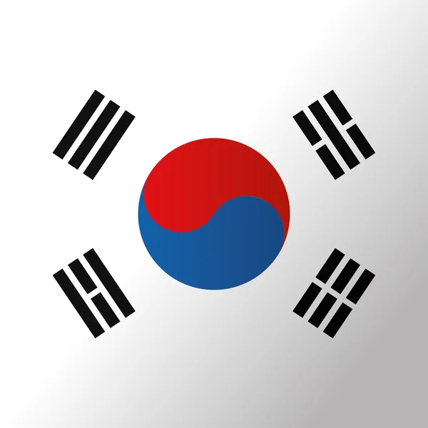 Image Of  Korea's Flag Background Editable — Stock Vector