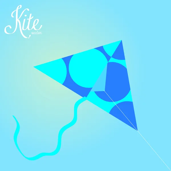 Colorful Kite Isolated On Background — Stock Vector