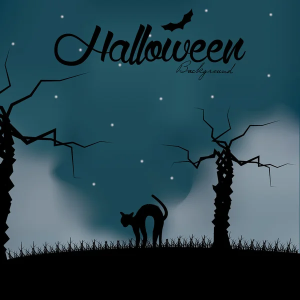 Kreskówka halloween tło można edytować z miejsca na tekst — Wektor stockowy