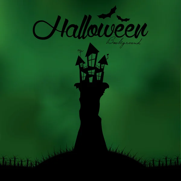 Cartoon-Halloween-Hintergrund editierbar mit Platz für Text — Stockvektor