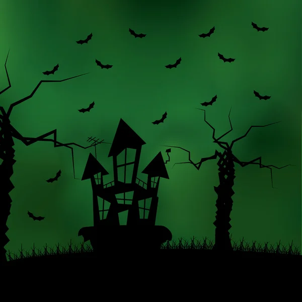 Desenhos animados Halloween fundo editável com espaço para texto — Vetor de Stock