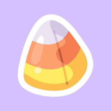 İzole edilmiş şirin Cadılar Bayramı sonbahar yaprağı ikonu Vektörü