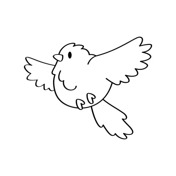 かわいい色の鳥ベクトルを隔離 — ストックベクタ