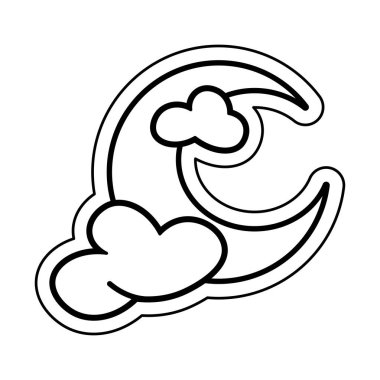 İzole edilmiş şirin cadılar bayramı ikonu taşıyıcısı