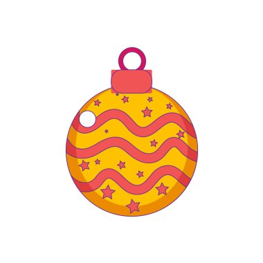 Ayrı dekore edilmiş parlak noel balosu taşıyıcısı