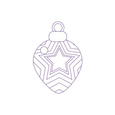 Ayrı dekore edilmiş parlak noel balosu taşıyıcısı