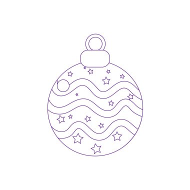 Ayrı dekore edilmiş parlak noel balosu taşıyıcısı